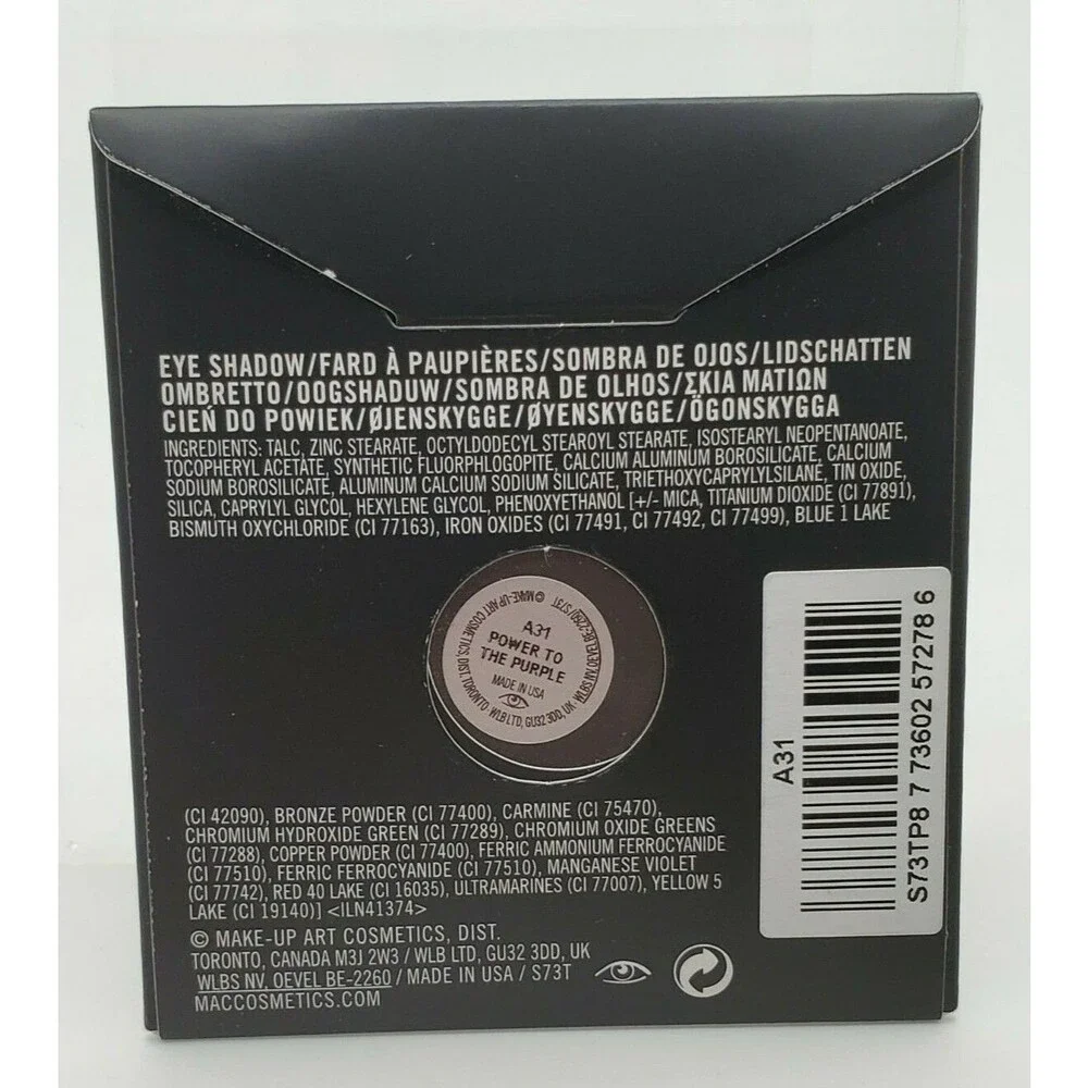 MAC POWER TO THE PURPLE Eye Shadow~ Intense Plum Matte~Pro Palette Pan Refill